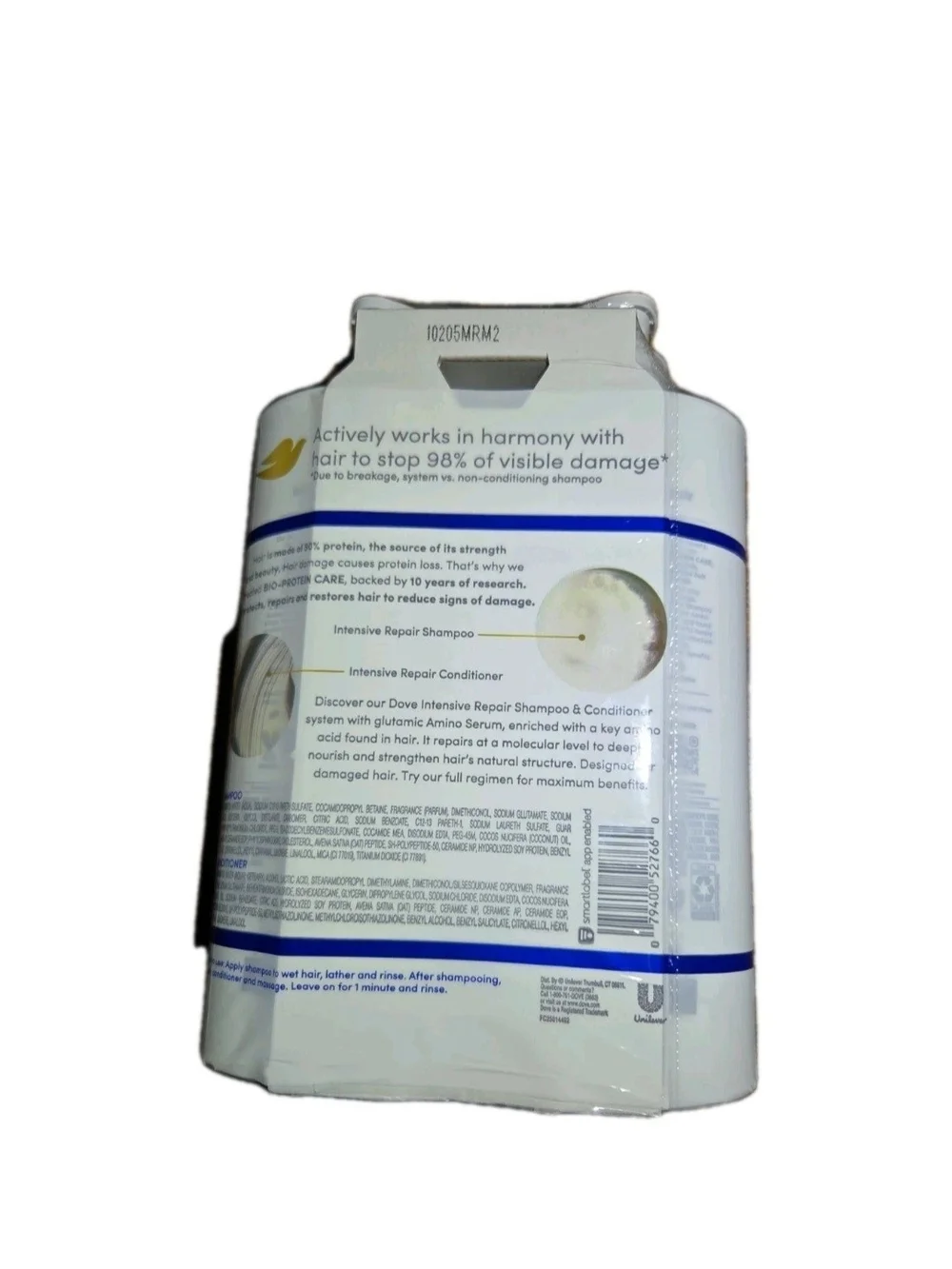 Dove Intensive Repair Shampoo & Conditioner Set - Twin Pack